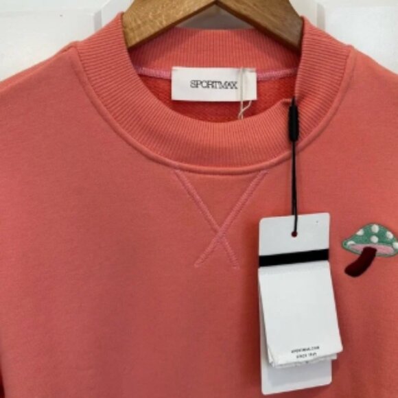 NWT Sportmax Pink Mushroom Sweatshirt Size: Small Spring/Summer - Picture 4 of 8